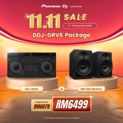 Pioneer 11.11 Campaign Promotion (DDJ-GRV6 + DM-50D (Black) )